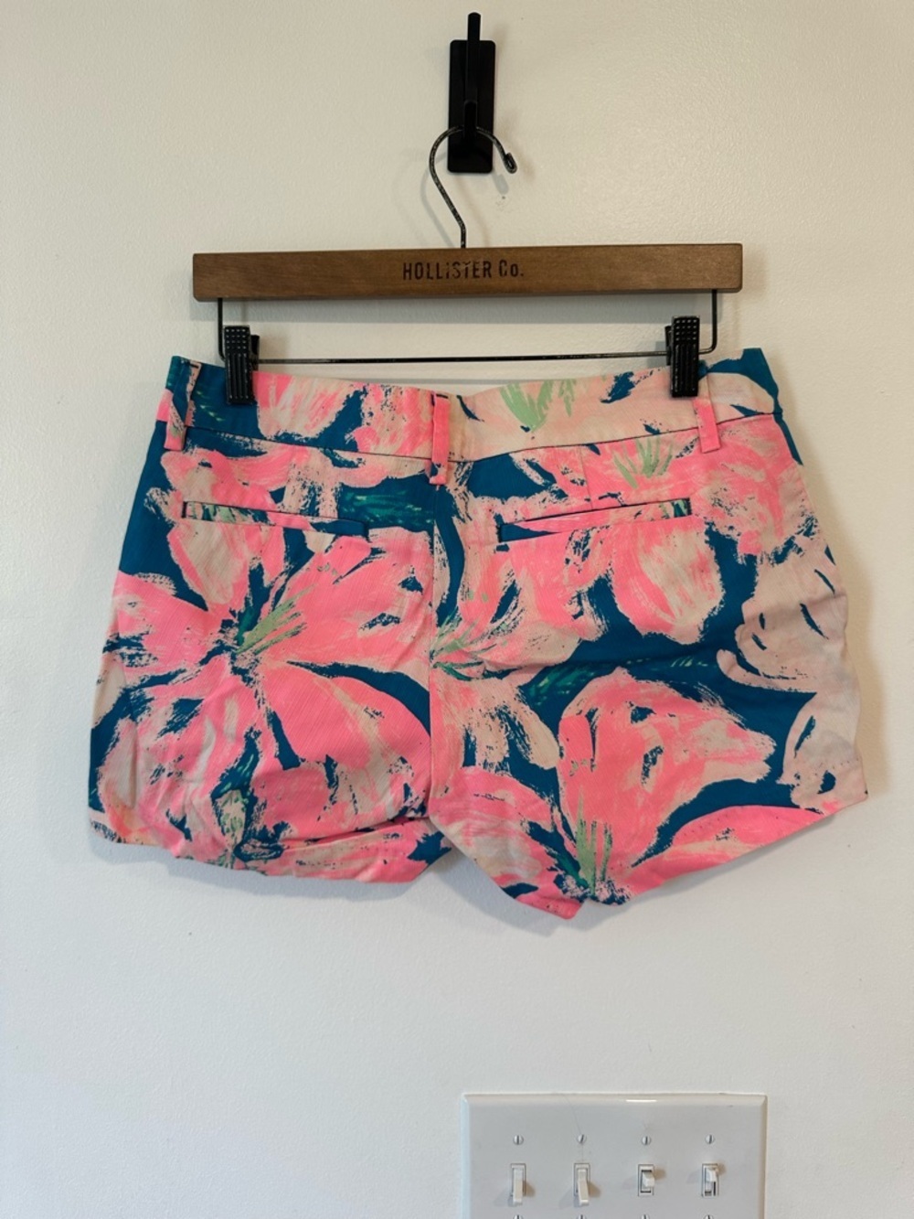 Lilly Pulitzer Callahan Short Pans Garden Tidal Wave Womens Size 4 Preppy Floral - Picture 5 of 7